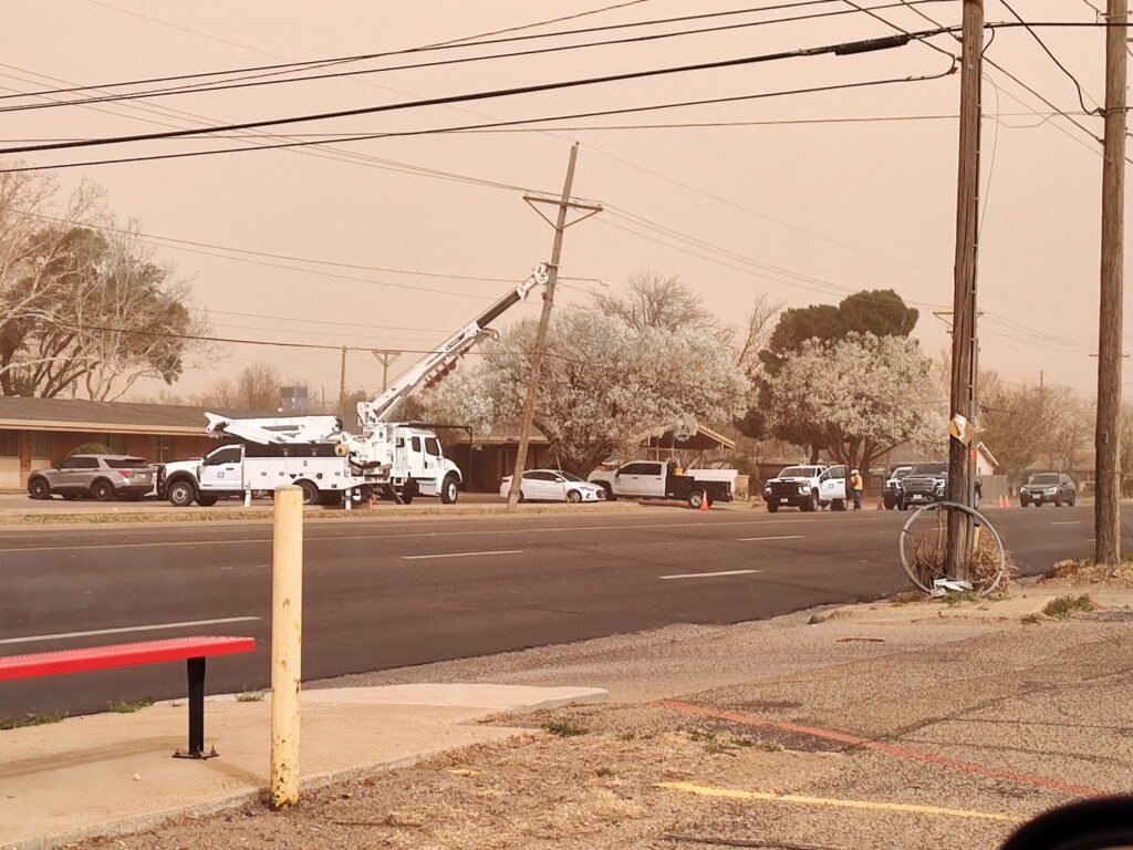 Light pole near Walgreens (picture taken by my cousin, Linda)